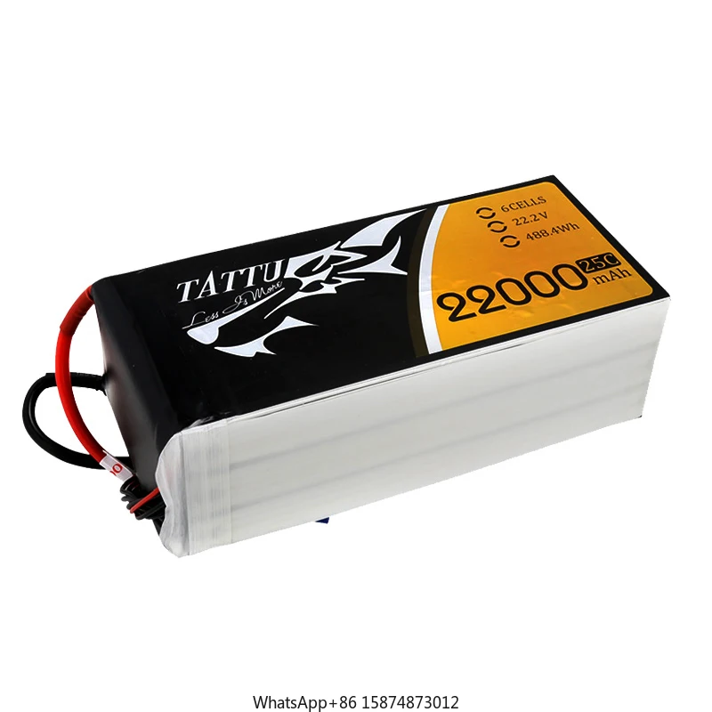 

LiPo battery 16000mAh 22000mAh tattu dr one 6S 22.2V agriculture quadcopter