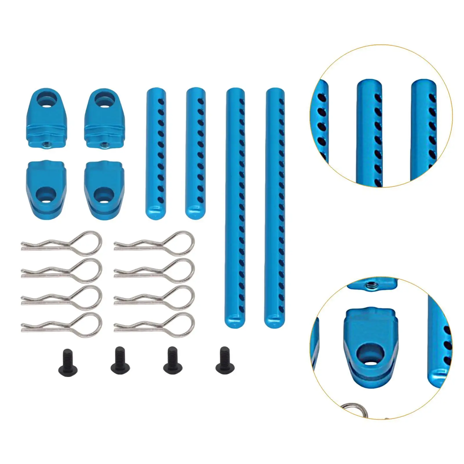 1 10 RC Car Shell Column Aluminum Alloy Body Post Portable Direct Replace Easy Install Sturdy Accessories for RC Car Parts