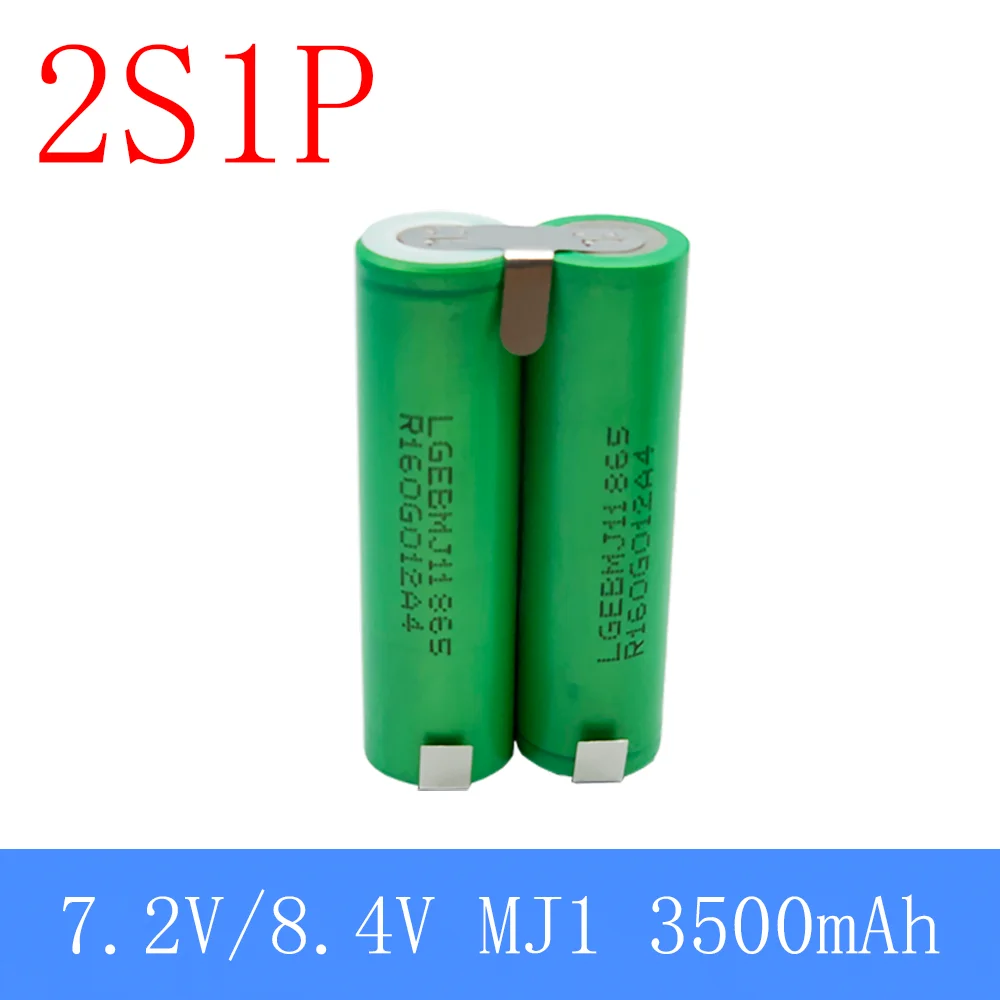 2S1P 1S3P 3S2P 4S2P 5S2P 8.4V 3.7V 10.8V 16.8V 18V MJ1 battery pack 18650 3500mAh battery for 18V screwdriver battery