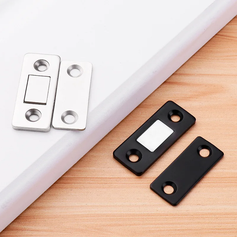 2pcs/Set Magnetic Cabinet Catches Magnet Door Stops Hidden Door Closer With Screw For Closet Cupboard Furniture Hardware