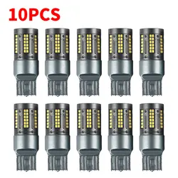 10PCS Car Led Light 84SMD 1156 BA15S P21W 1156 BAU15S PY21W 1157 BAY15D P21/5W T20 7440 W21W 7443 W21/5W Canbus Lamp Bulbs