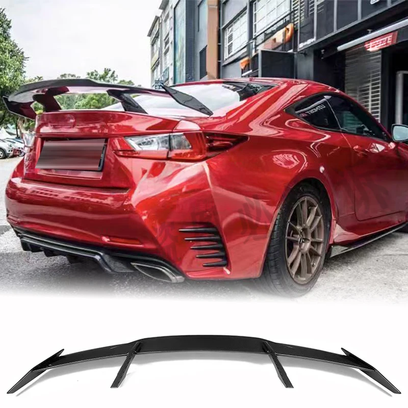 Suitable for 2014-2021 Lexus RC300 RC250 RC200T rear trunk lid MP style 100% carbon fiber spoiler rear wing aerodynamic body kit