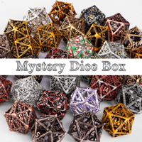 Mystery Dice Set Blind Bag Resin Hollow DND Tabletop Dice for Dungeons And Dragons D And D Dice Set Christmas gift