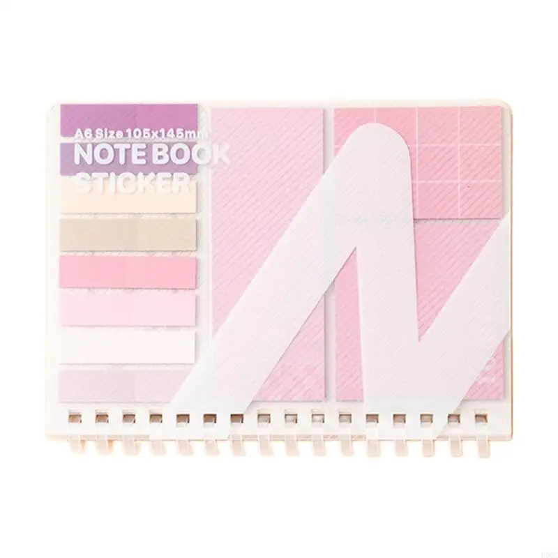 Multifunctional Adhesive Note and Lined Notebook Set Portable Writing Notepad D5QC