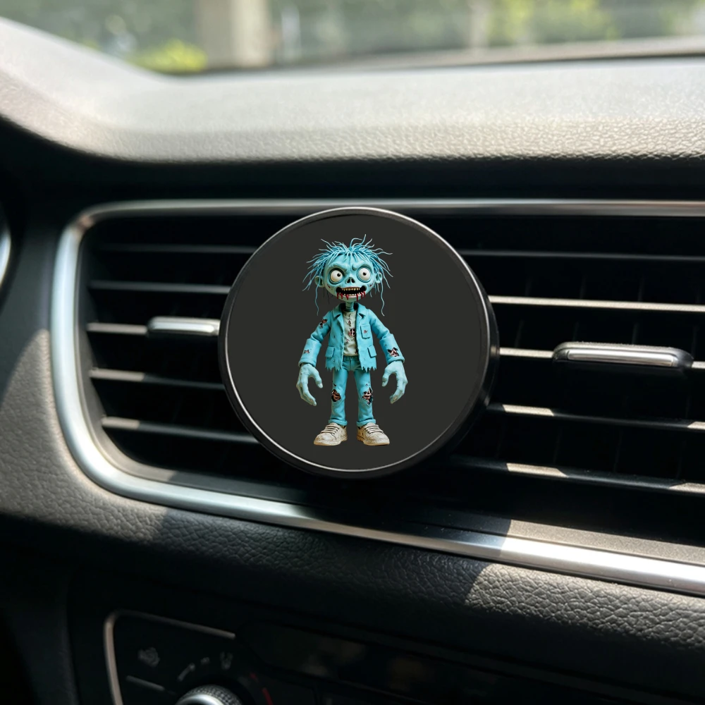 Funny Cartoon Pattern Metal Car Air Vent Aromatherapy Diffuser, Long-Lasting Lavender Scent, Perfect Gift