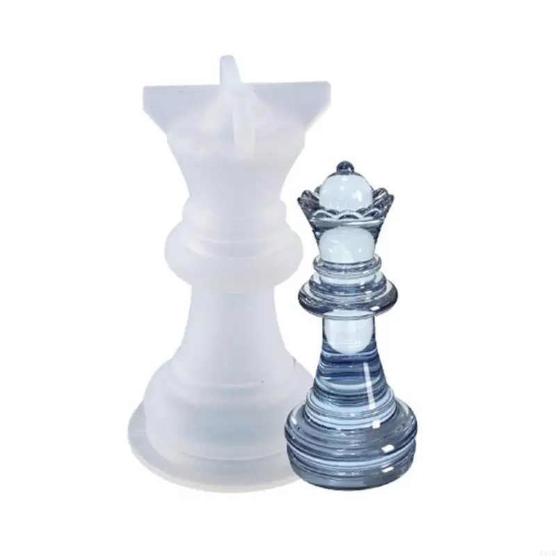 Chess Piece Resin Casing Mold 3D International Chess Silicone Mold Baking Tools for DIY Jewelry Crafts Decorations