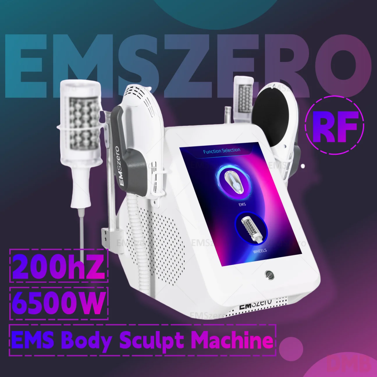 

EMSzero 6500W 15 Tesla RF Body Sculpt Device Muscle Stimulator Weight Loss Inner Ball Rolling Magnetic Slimming Machine