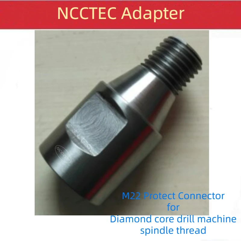 Adapter Connector M22 Female Reverse to M22 Male for Protect the Spindle Thread Axis Main Arbor of Diamond Core Drill Machine