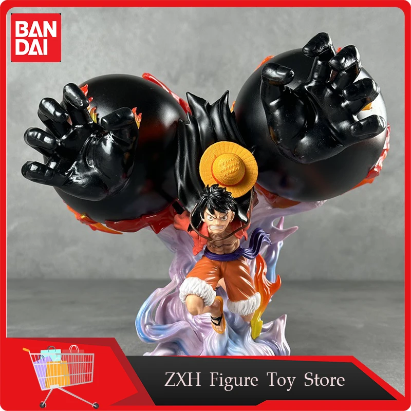 

One Piece Anime Figure Fists Luffy Straw Hat Regiment Full Form Scene Gk Model Desktop Decoration Animation Collection Toy Gifts