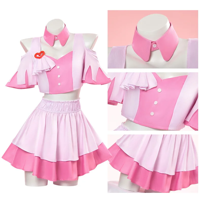 ANIMECC IN STOCK Still in Love Tokai Teio Haru Urara Oguri Cap Cosplay Umamusume Cosplay Wig Tail Pink Dress Halloween for Women view 4