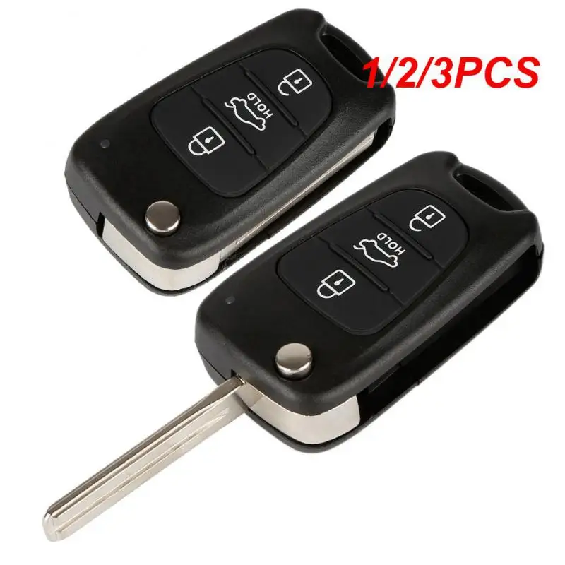 1/2/3PCS Replacement Remote Car Key Shell 3 BT Flip Folding Key Case For Kia K2 K5 Rio 3 Picanto Ceed Cerato Sportage For