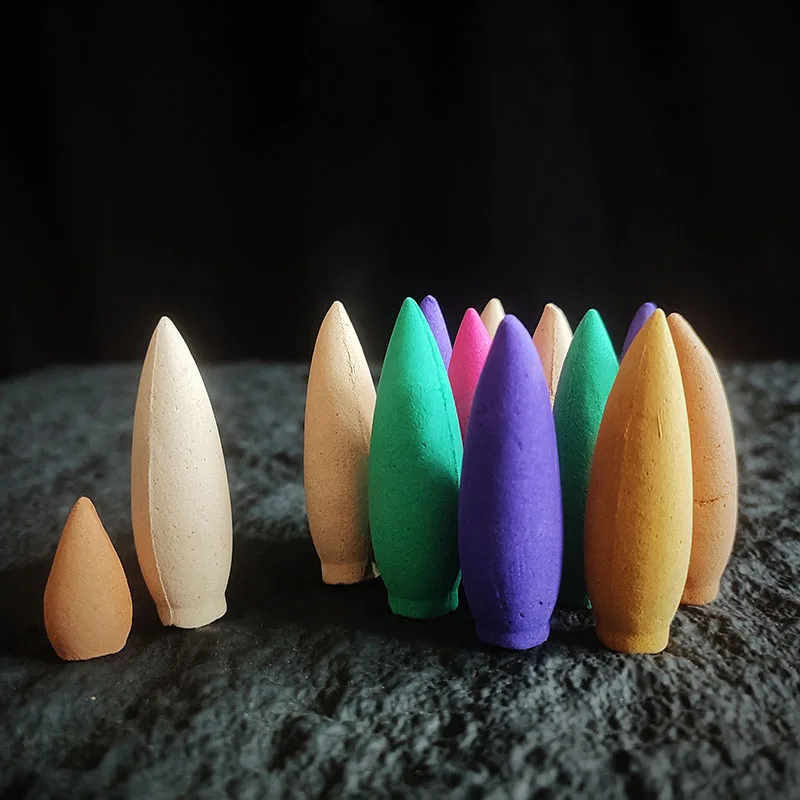 FY 30 Minutes Oversized reflux  incense cones Sandalwood Lavender Jasmine Backflow Smoke Incense Purified Air  Home Fragrance