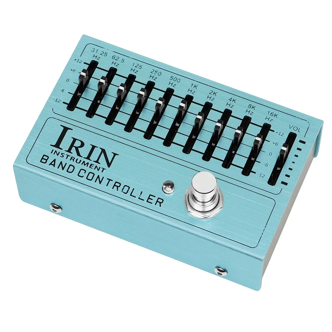 IRIN AN-40 Band Controller EQ Pedal Efek Gitar Elektrik Pedal Penyesuaian 10 Band Equalizer untuk Pedal Gitar Elektrik
