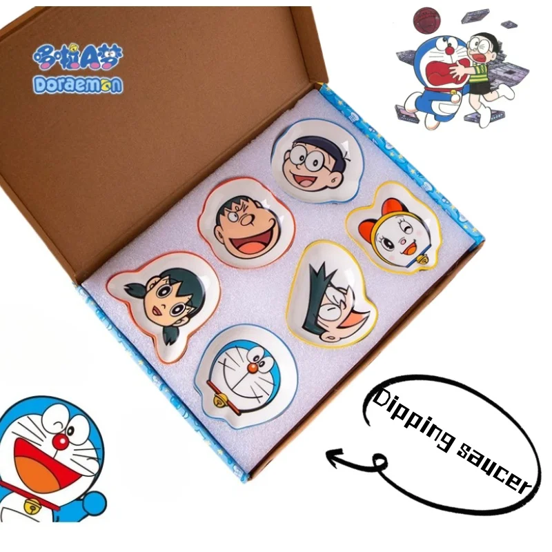 

Doraemon Dorami Nobita Nobi Sue Personalized Creative Seasoning Dish High Value Household Dipping Saucer Small Plate Set Gift