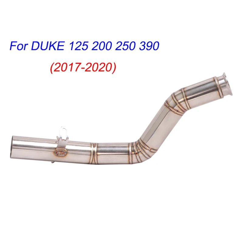 

Slip On Motorcycle Exhaust Middle Connect Tube Mid Link Pipe Exhaust System Modified For Duke 125 200 250 390 2017-2020