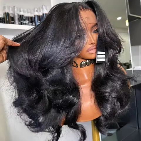 Peluca con malla frontal de cabello humano virgen brasileño ligero transparente HD 13x4 frontal prearrancado con pelo de bebé peluca de EE. UU. cabello de moda