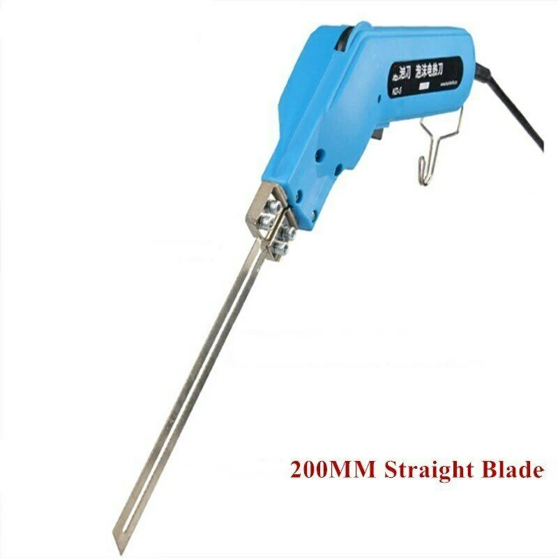 190W Electric Hot Foam Cutter With 1pc 20cm Straight Blade Hot Knife Grooving Wire Styrofoam Engraving Tool Kit DIY Sculpture