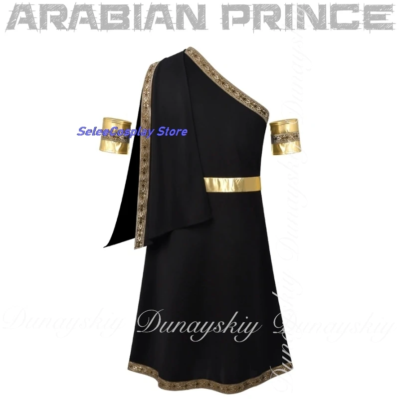 

Хэллоуин Средневековый Косплей Хэллоуин Черная Древнегреческая Туника Арабский Костюм Принца Аниме Женские Карнавальные Наряды Ролевые Игры