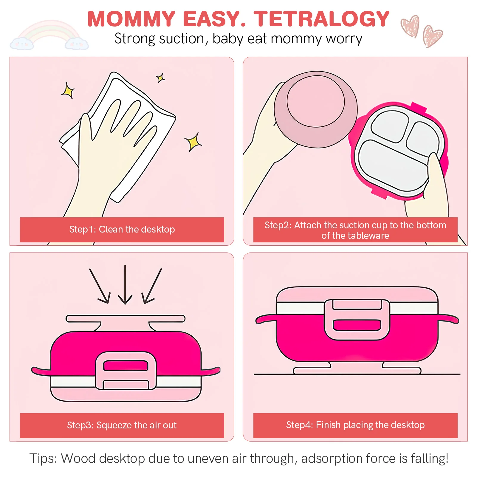 

3 шт., присоски для посуды, силиконовые присоски, портативные, легкие, прочные, держатель для тарелок для кормления для пожилых людей, присоски для детского посуды