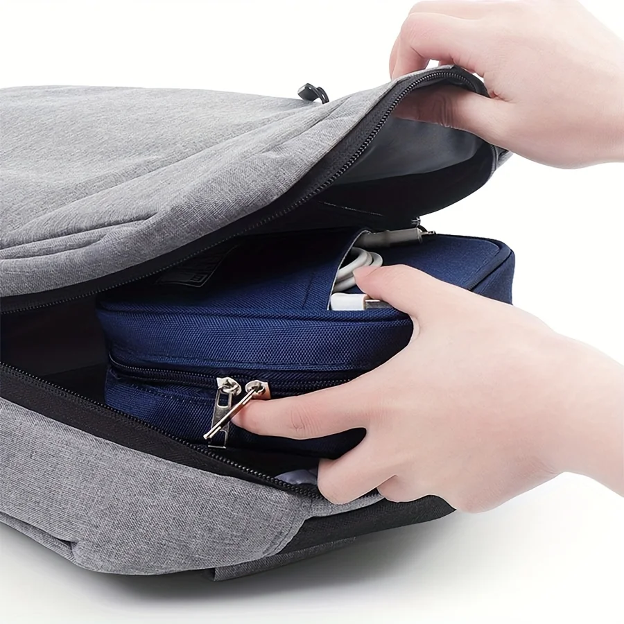 Digital Accessory Storage Bag, Data Cable Charger, Headphone Organizer Storage Bag, Shockproof Travel Portable Digital Storage
