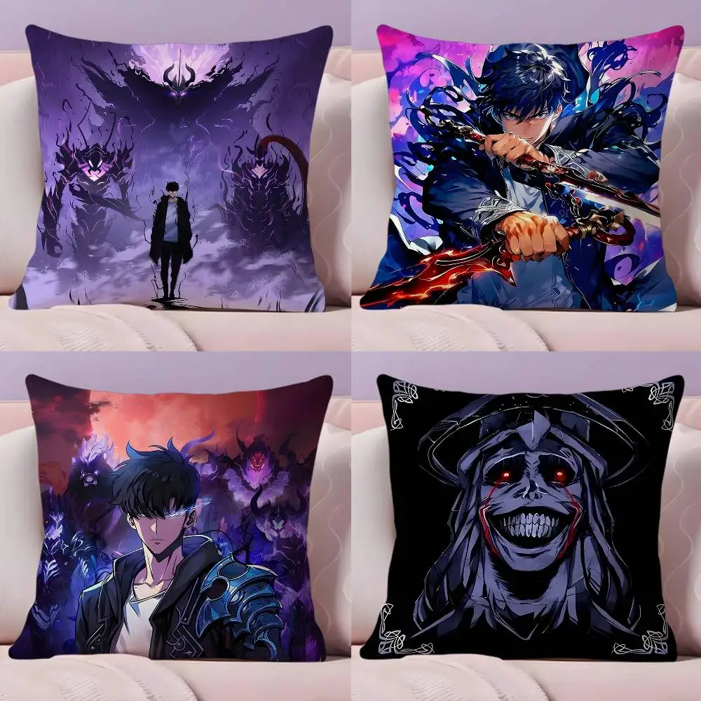 

Anime S-Solo Leveling Pillow Case Pillowcase Ultra Soft Skin Friendly Fabric Cloud Like Comfort & Concealed Zipper