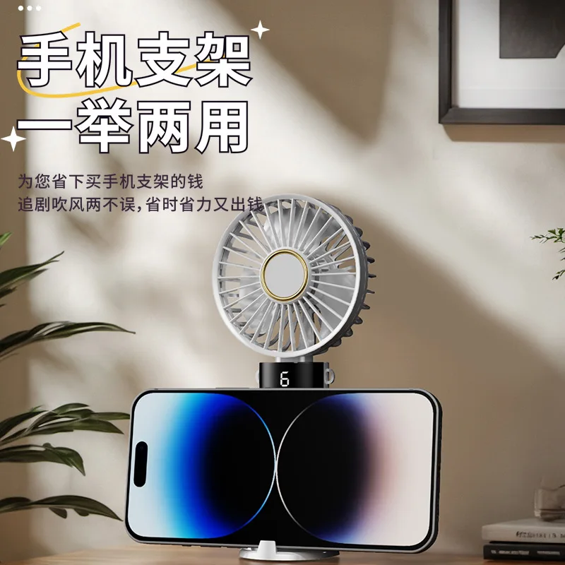 Customized.-border New Small Fan USB Rechargeable Small Fan Handheld Fan Dormitory Desktop Fan