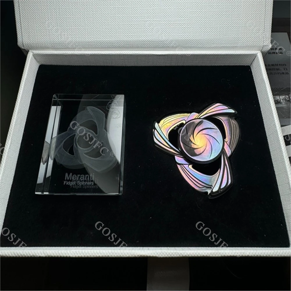 ELE EDC Morandi Giocattolo da tavolo di decompressione meccanico in metallo Fidget Spinner in lega di zirconio