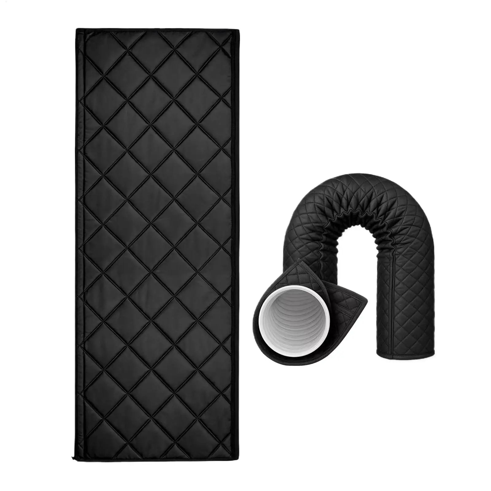 Portable Air Conditioner Hose Insulation Quilted Thermal Cover for Exhaust Vent Pipe Waterproof Outer Fabric Thick Inner Lining view 5