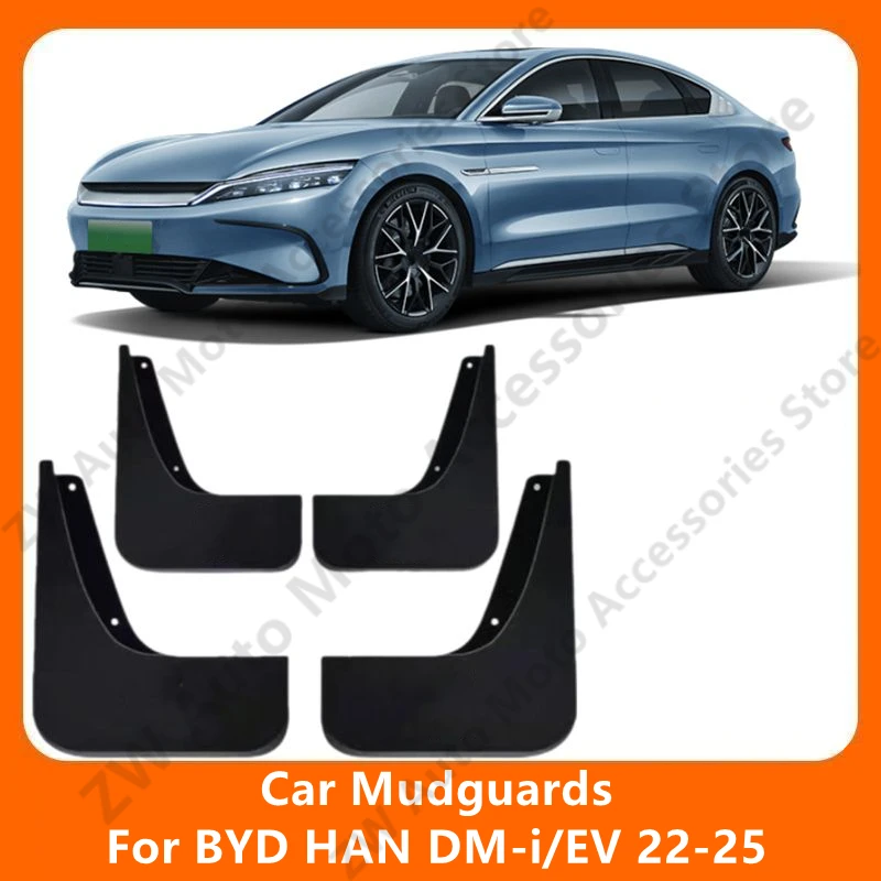 

Car Mudguards For BYD HAN DM-i/EV 22-25 Mud Guards Fender Flare Mudflaps Exterior Parts Auto Modification Accessories Refit