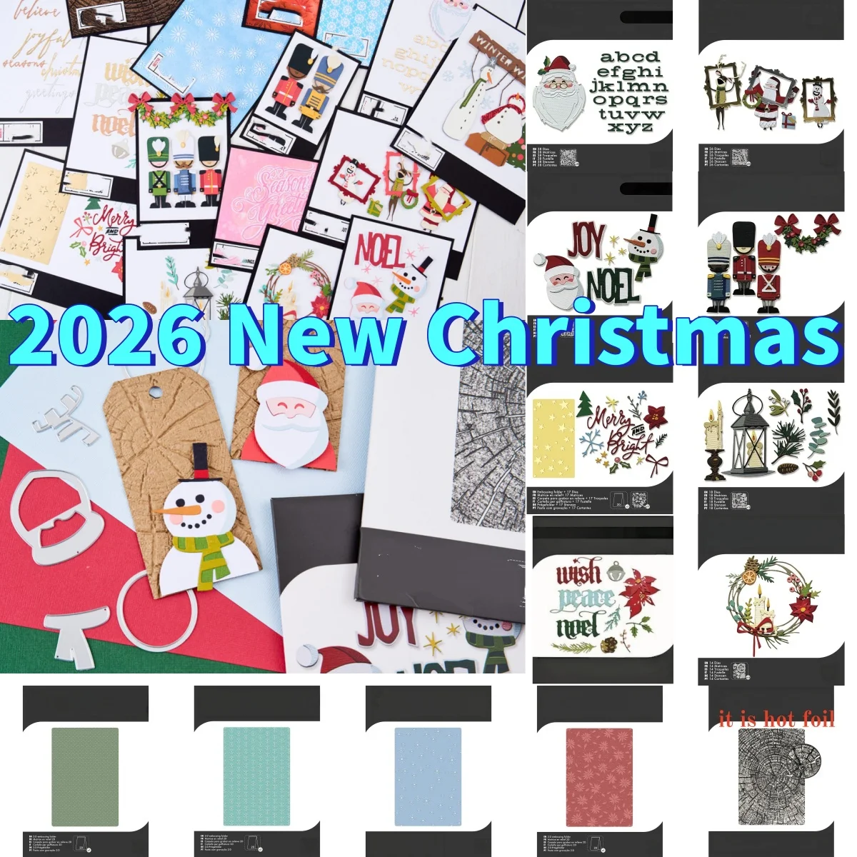 September 2026 New Christmas Vault Holiday Santa Metal Cutting Dies Hot Foil For DIY Greeting Card Scrapbook Craft Decoration