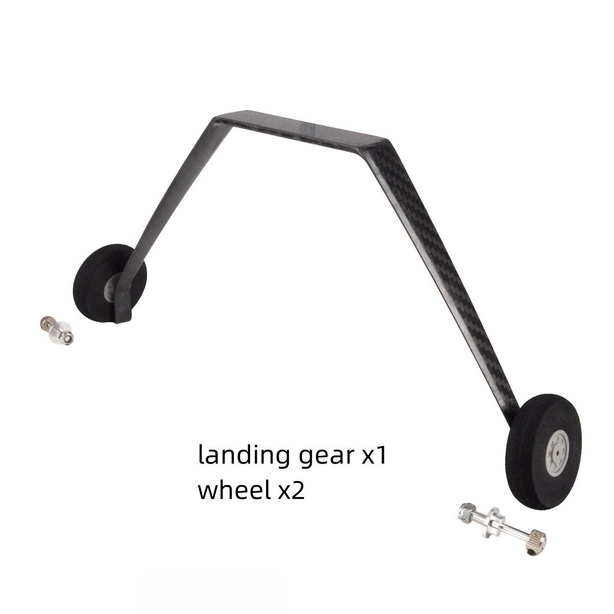 

Carbon Fiber Landing Gear with Sponge Wheel and Axles Chassis for 30E/50E/70E RC Fix-wing Aircraft Model