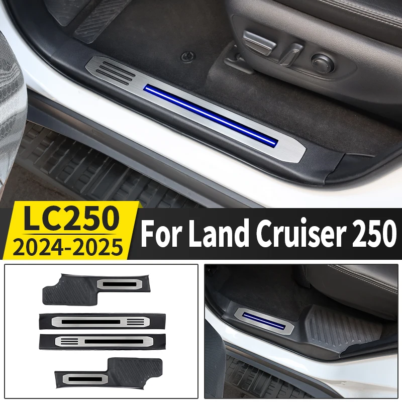 

For Land Cruiser Prado LC250 2024-2025 First Edition 1958 J250 With lamp Threshold bar Interior Modification Accessories Tuning