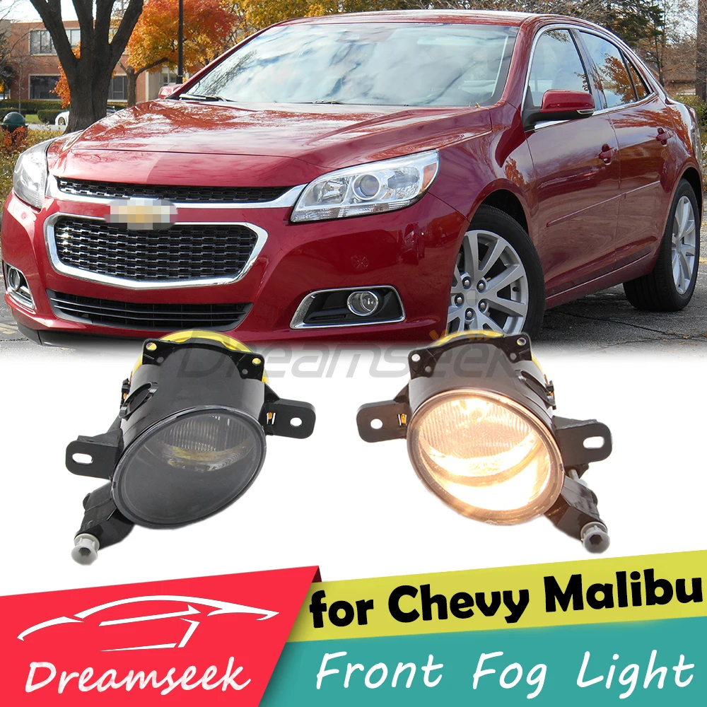 Front Fog Light For Chevrolet Chevy Malibu 2013 2014 2015 Foglight Halogen Driving Lamp Bumper Lights with Bulb Auto Accessories