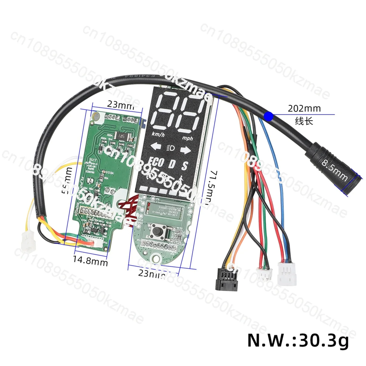 لوحة قيادة A48I لـ Ninebot F2 F2 Plus F2 Pro، شاشة عرض LED مع لوحة بلوتوث #5