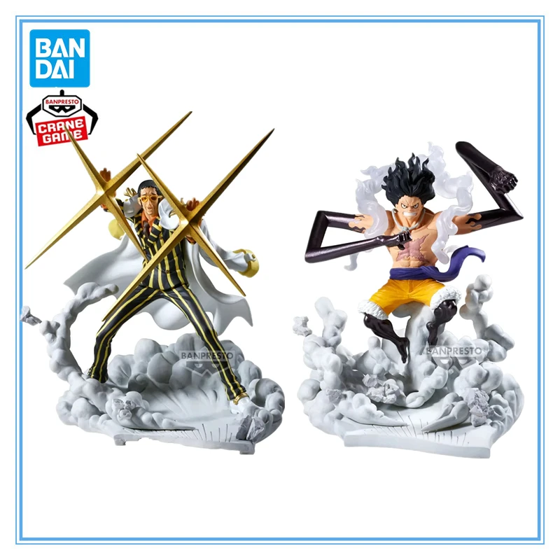 Banpresto Bandai Official Anime One Piece Senkou Zekkei Monkey D Luffy GEAR4 Borsalino PVC Action Figure Collectible Model Toy