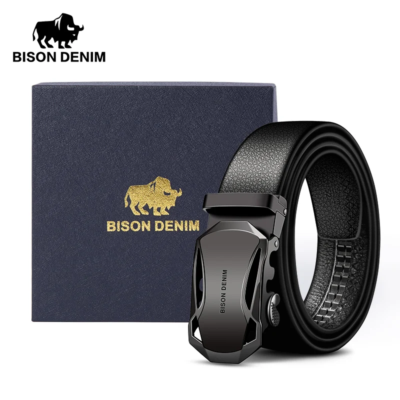 High Quality Men Belt Genuine Leather Automatic Buckle Cowskin Casual Belts Cowboy Waistband Valentine's Present For Boyfriend