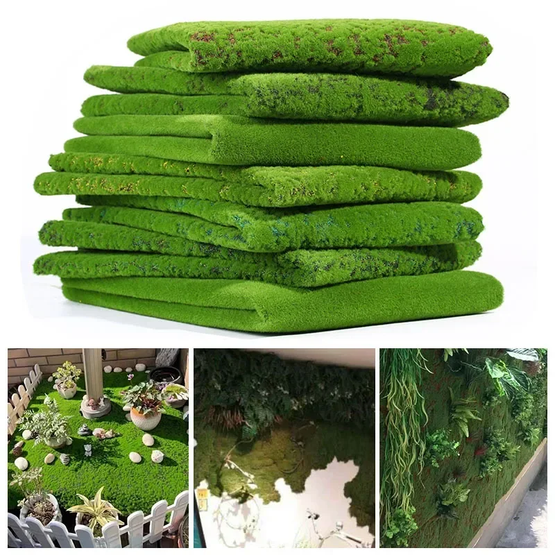 

Mini Artificial Moss Turf Grass Carpet Lawn Wall Green Plants DIY Simulation Grass Garden Micro Landscape Dollhouse Decor Moss