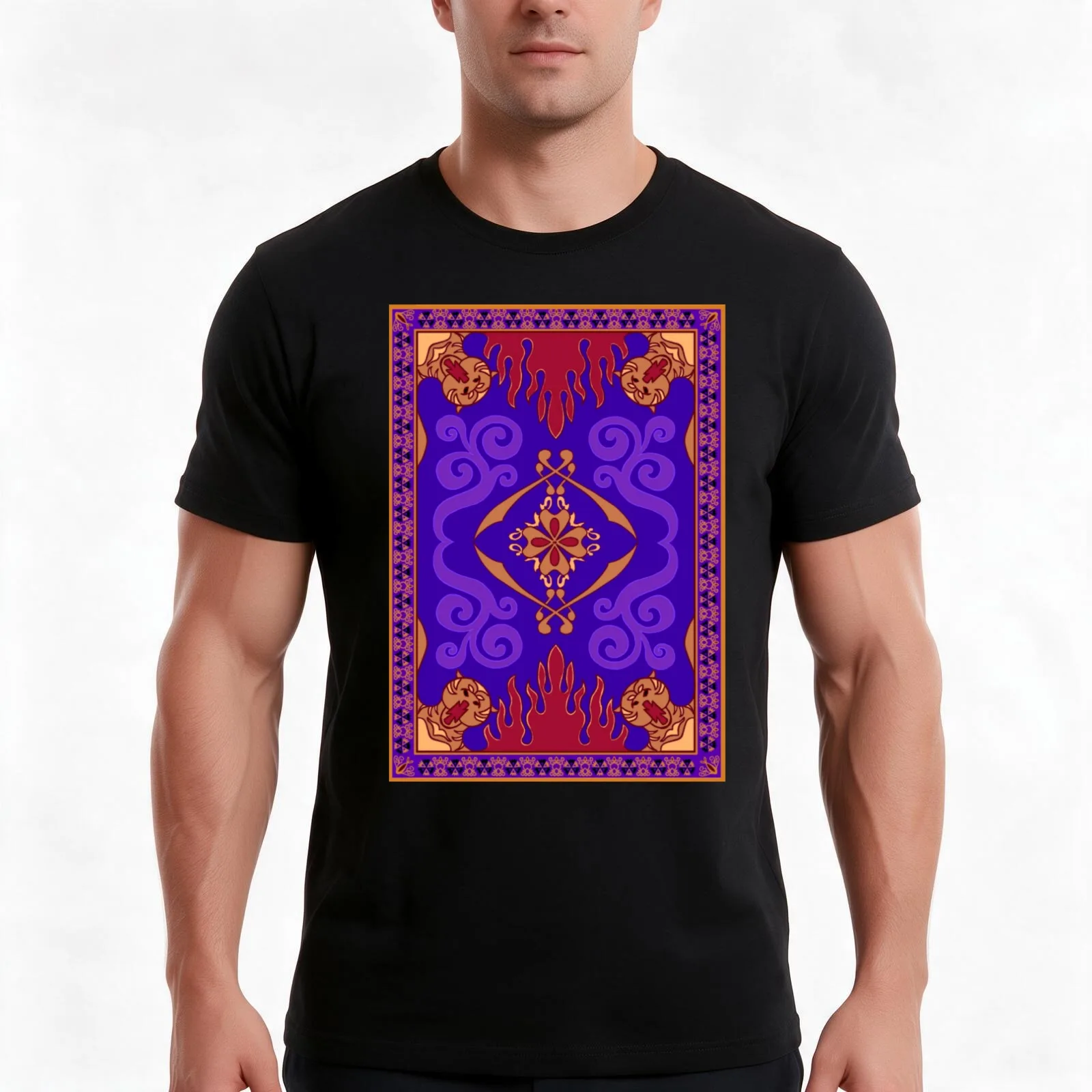 Aladdin 1992 Magic Carpet T-Shirt Summer Casual Cotton Tee Oversized Streetwear Tops Vintage Graphic Print Unisex Men Women