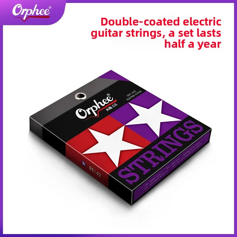 أوتار Orphee، سلسلة Musket، أوتار جيتار كهربائية مطلية جديدة مكونة من 6 أوتار #1