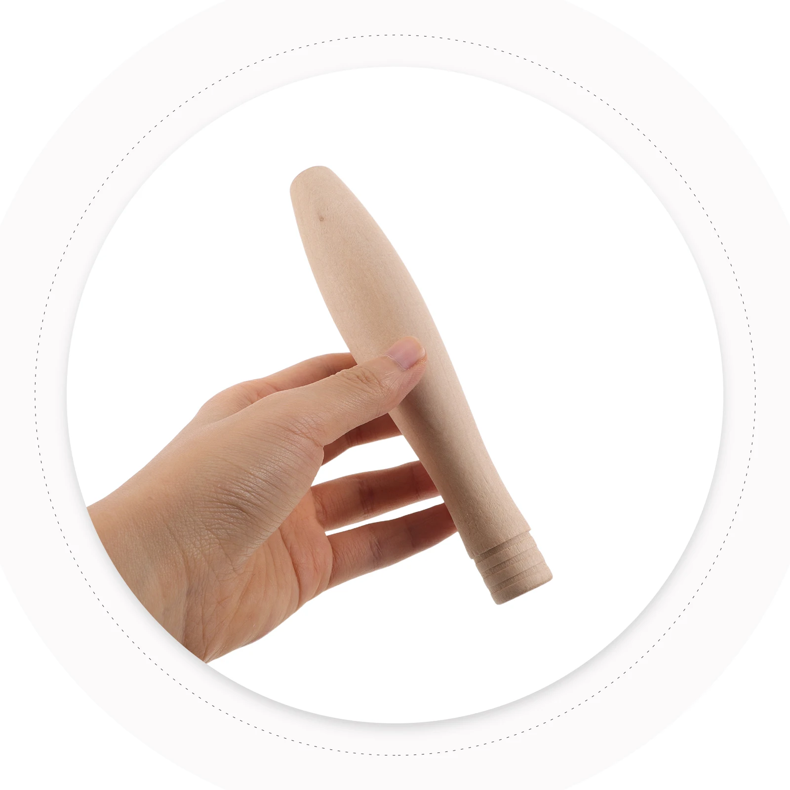 

6pcs Wooden Pot Handles Replacement Sturdy Solid Wood Cookware Side Grips Ergonomic Anti-Slip Universal Fit For Pots Pans