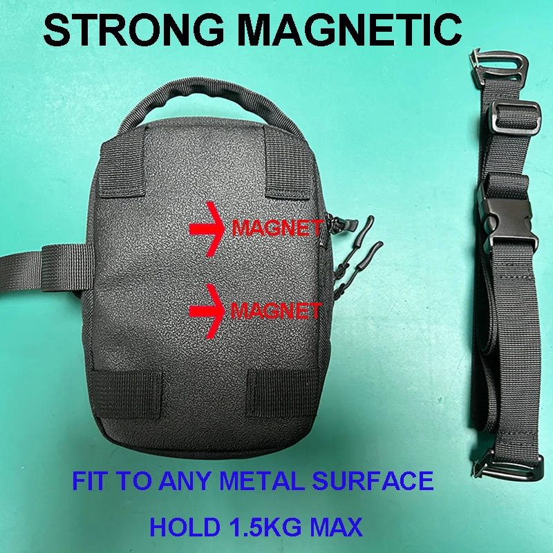 Magnetic GYM Phone Sling Bag  for Men Women GYM Floor Organizer Sport Chest Crossbody Handle Pouch for Earphone Key Water Bottle