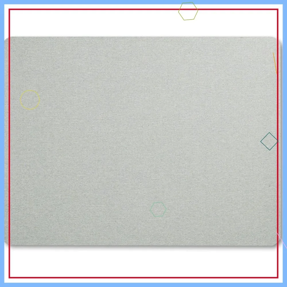 

Тканевая доска для объявлений 4x3 фута, безрамная, из высокоплотного фиброволокна, серая, для офисного декора