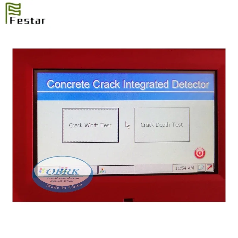 Integrierter Rissdetektor für Risstiefenmessgeräte. Gilt für das Messgerät zur Messung der Rissbreite