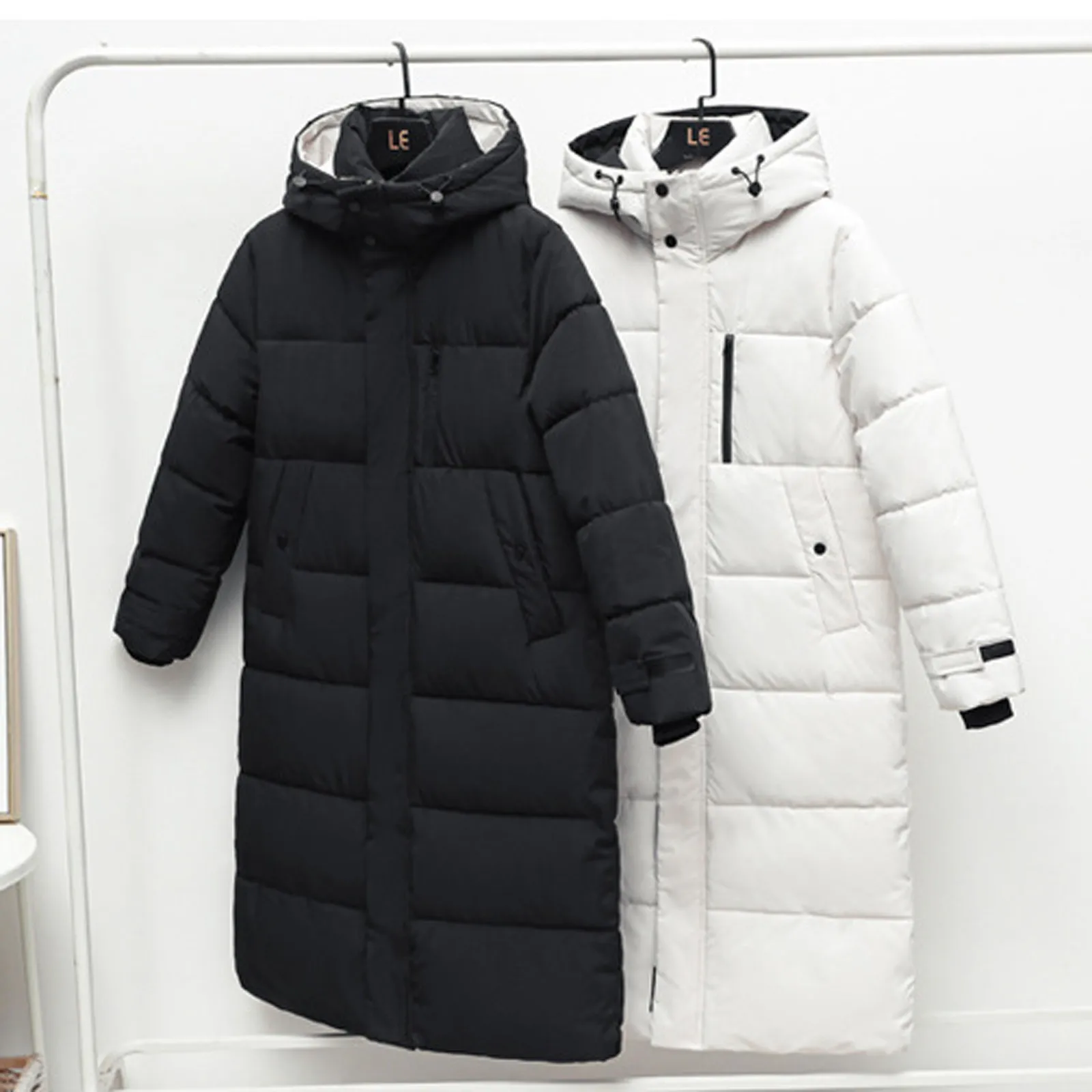 Winter Jackets Women Clothes Vintage Warm Coat Female Women's Down Cotton Thick Long Parkas Oversized Cotton Outwear