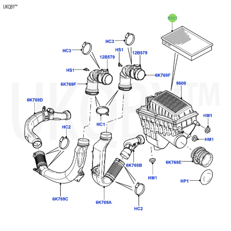 Ra ng e Ro ve r 2010-2012 PHE500021 Core Filter