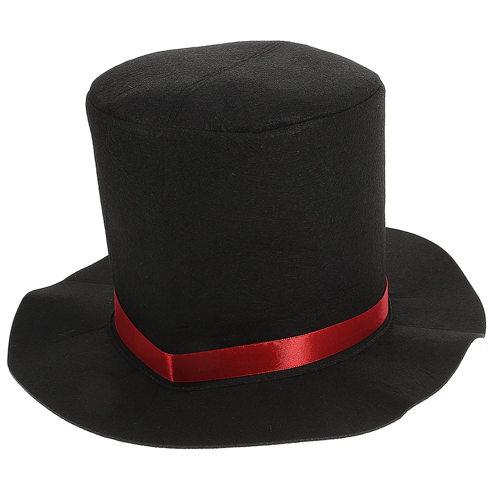 Caroler Costume Top Hat Snowman Caps for Men DIY Making Kit Christmas Tree Topper Cloth