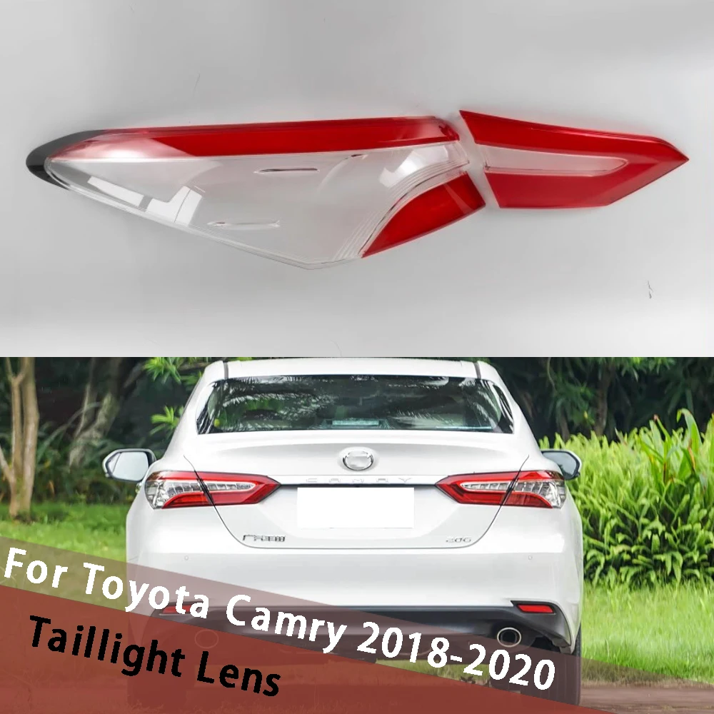 

For Toyota Camry 2018 2019 2020 (High) LED Tail Lamp Cover Taillight Shell Rear Light Housing Lampshade Lampcover Plexiglass