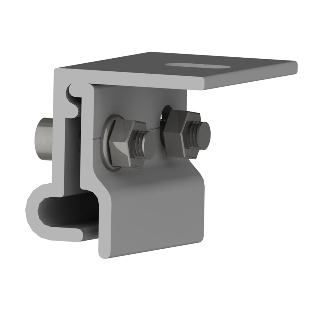 

Крепежный зажим для солнечных панелей на крыше, вертикальная модель, из алюминиевого сплава с винтами из нержавеющей стали для надежного крепления