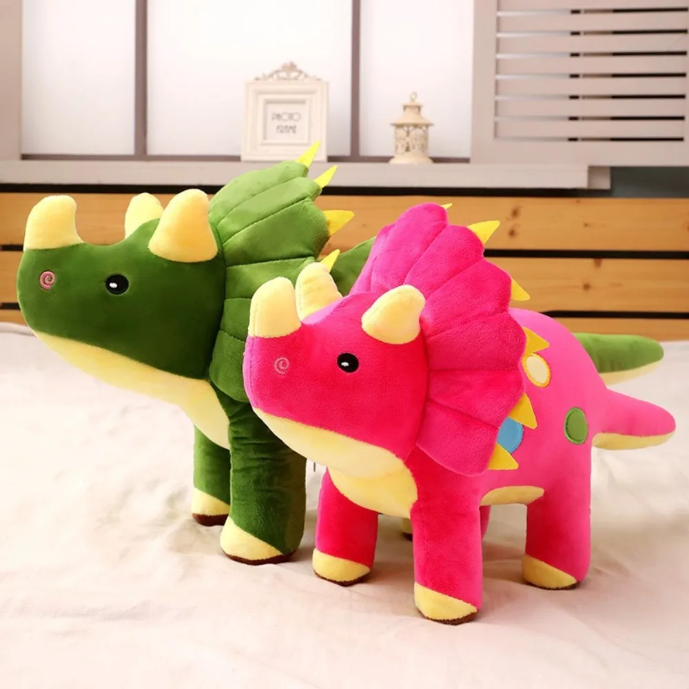 Creative 40/60CM Triceratops Plush Toy Cute Big Stuffed Animals Dolls Soft Gifts Kids Dinosaurs Toy Kids stuffed & Plush Animals