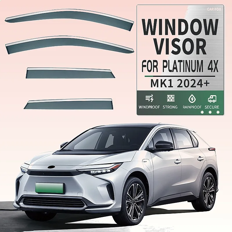 

For Toyota Platinum 4X 2024+ Car Window Visor Rain Sun Shade Side Windshield Awning Auto Accessories
